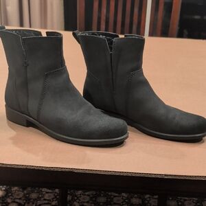 Ecco Black Heeled Boots